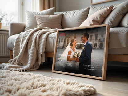 Affiche personnalisée couple Netflix