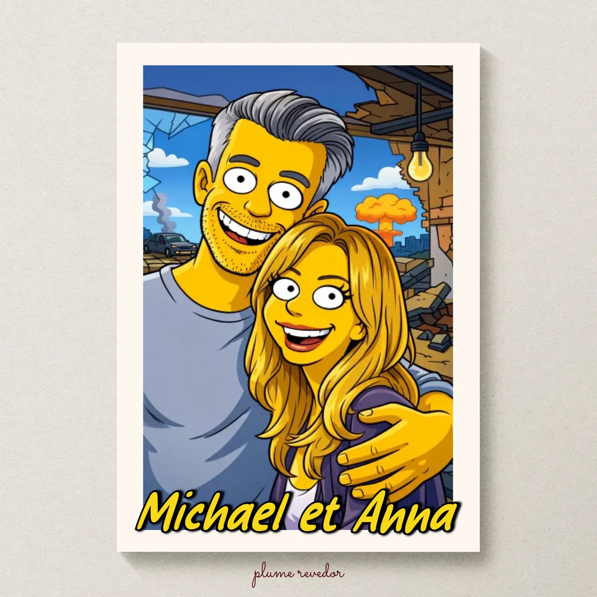 Affiche personnalisée Simpson