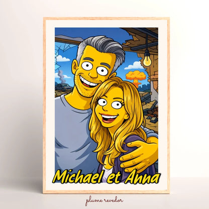 Affiche Merci Crèche personnalisée avec photos