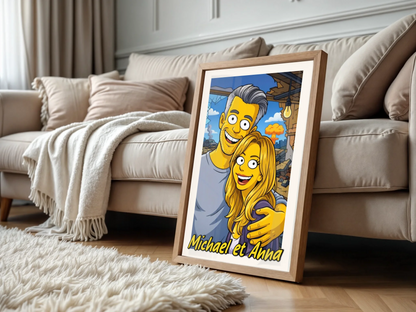 Affiche personnalisée Simpson