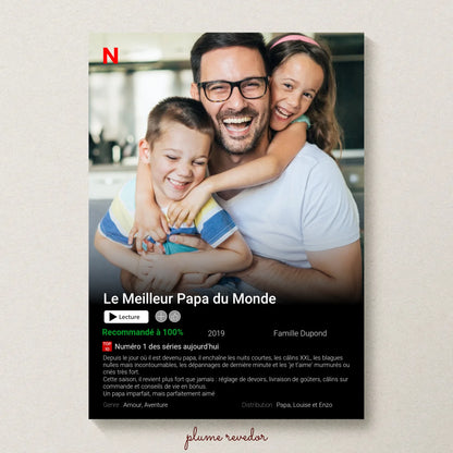 Affiche Personnalisée Netflix Papa