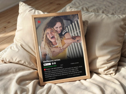 Affiche Personnalisée Netflix Meilleures Amies