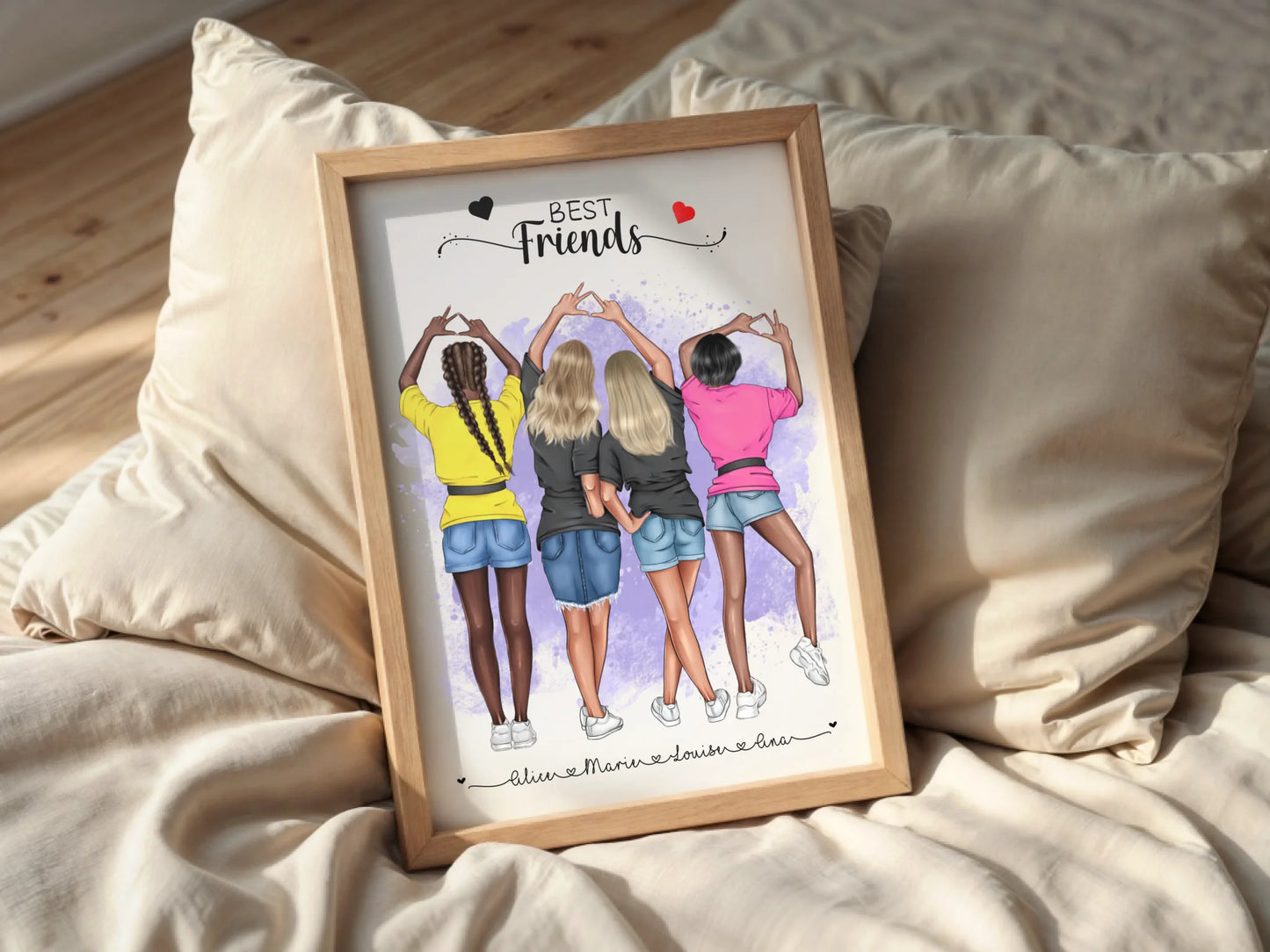 Affiche BEST FRIENDS personnalisée - Meilleures Amies
