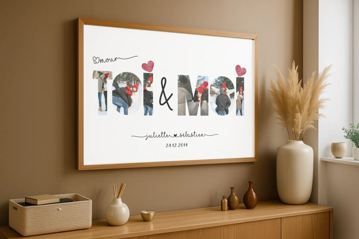 Affiche Personnalisée Couple Toi & Moi