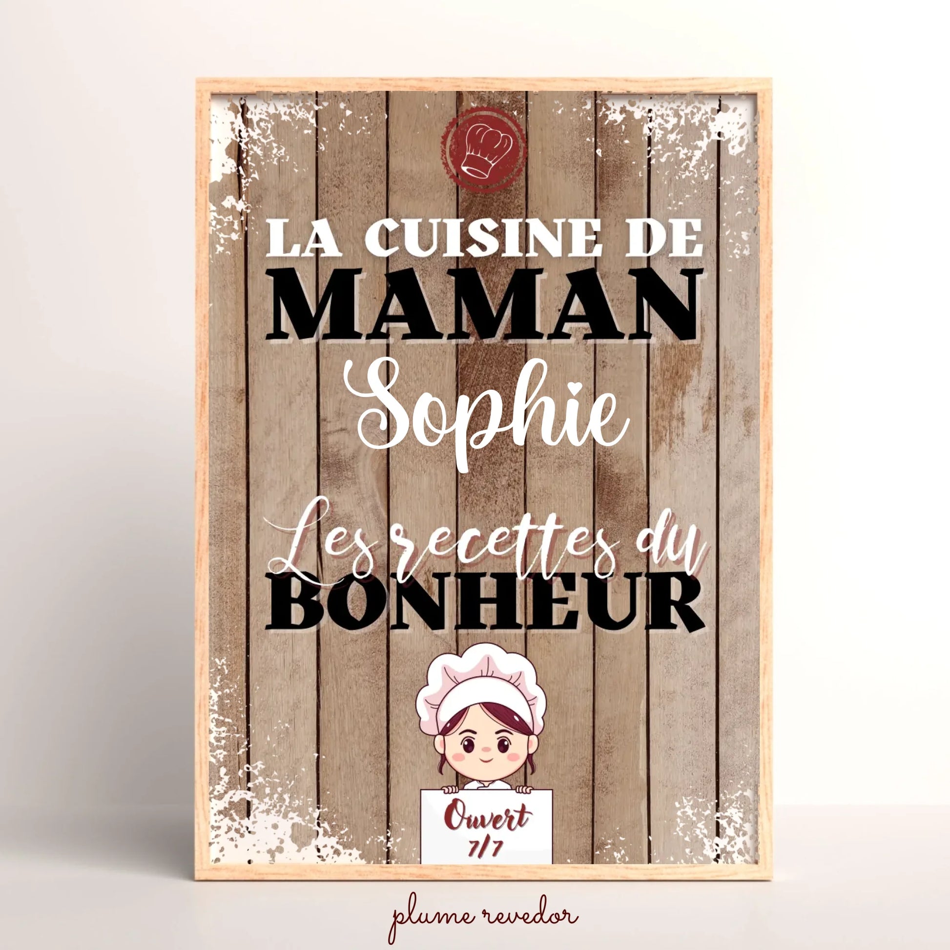 Affiche personnalisée Plume Revedor
