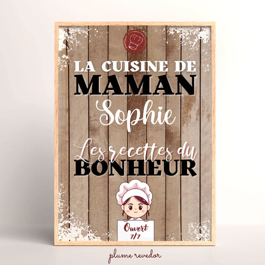 Affiche personnalisée Plume Revedor