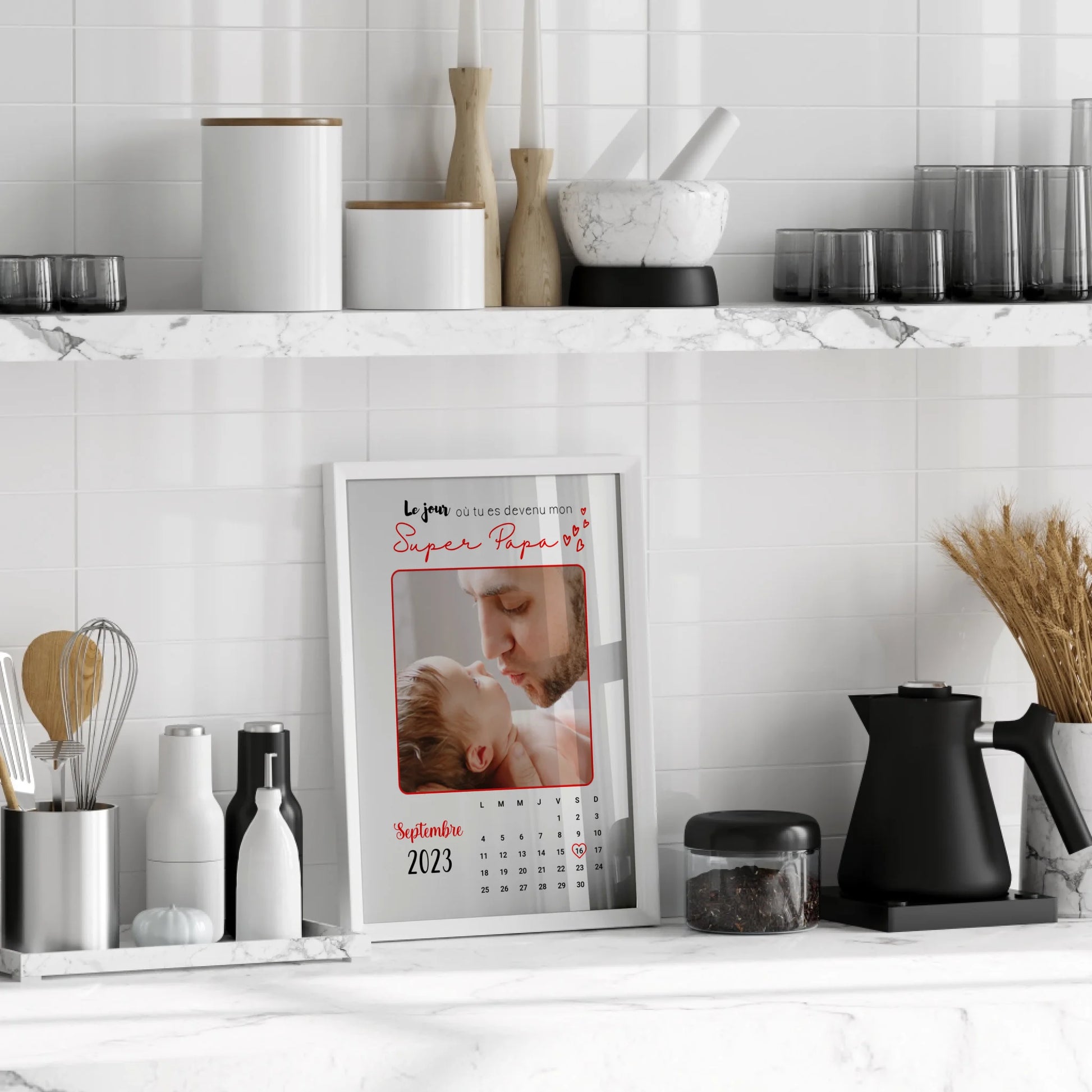 Affiche personnalisée Papa Calendrier avec Photo