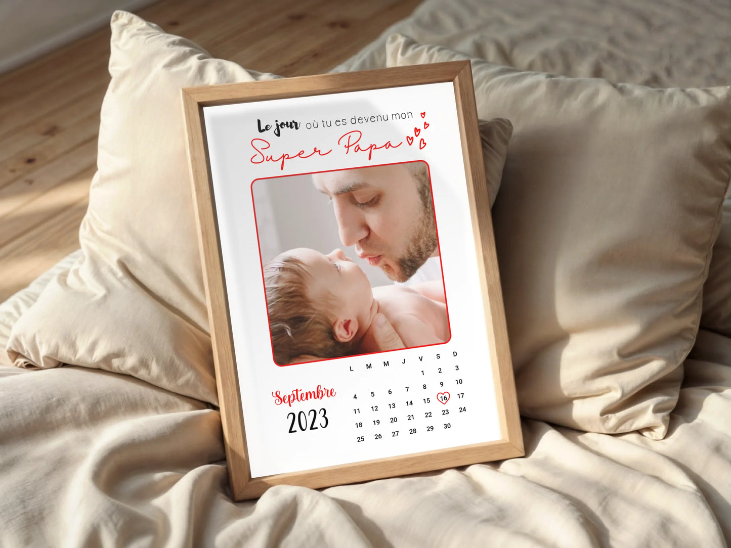 Affiche personnalisée Papa Calendrier avec Photo