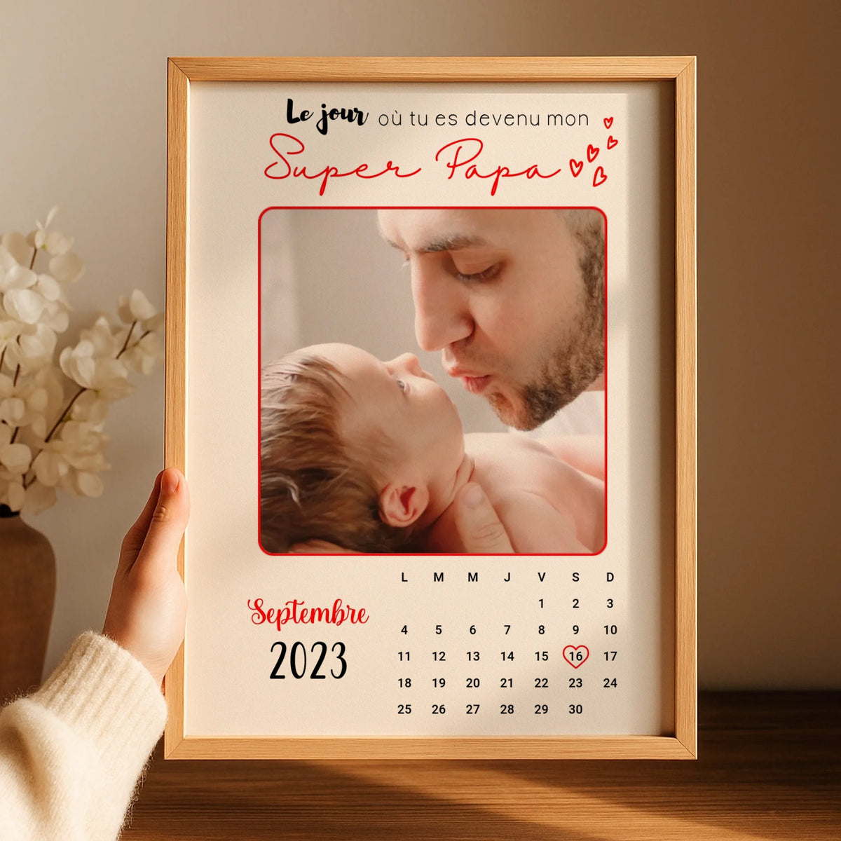 Affiche personnalisée Papa Calendrier avec Photo