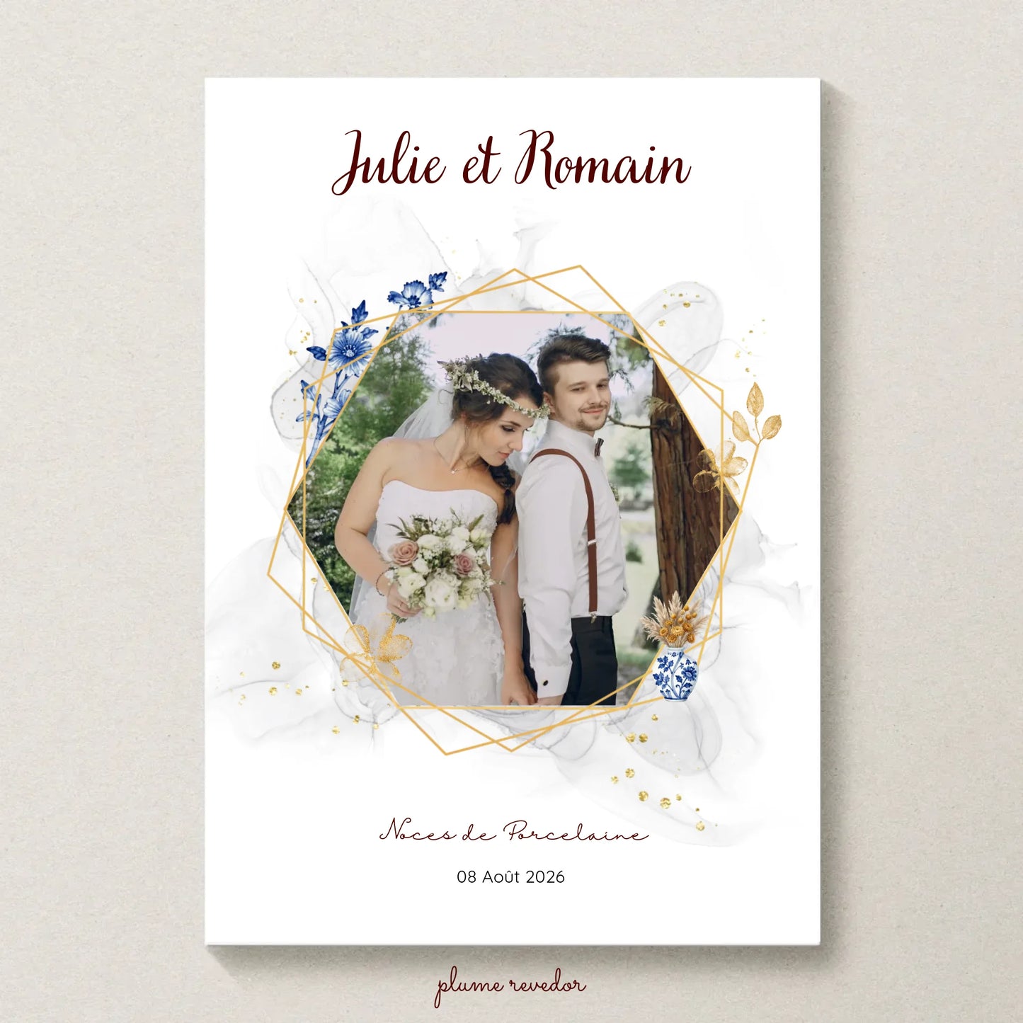 Affiche personnalisée Plume Revedor