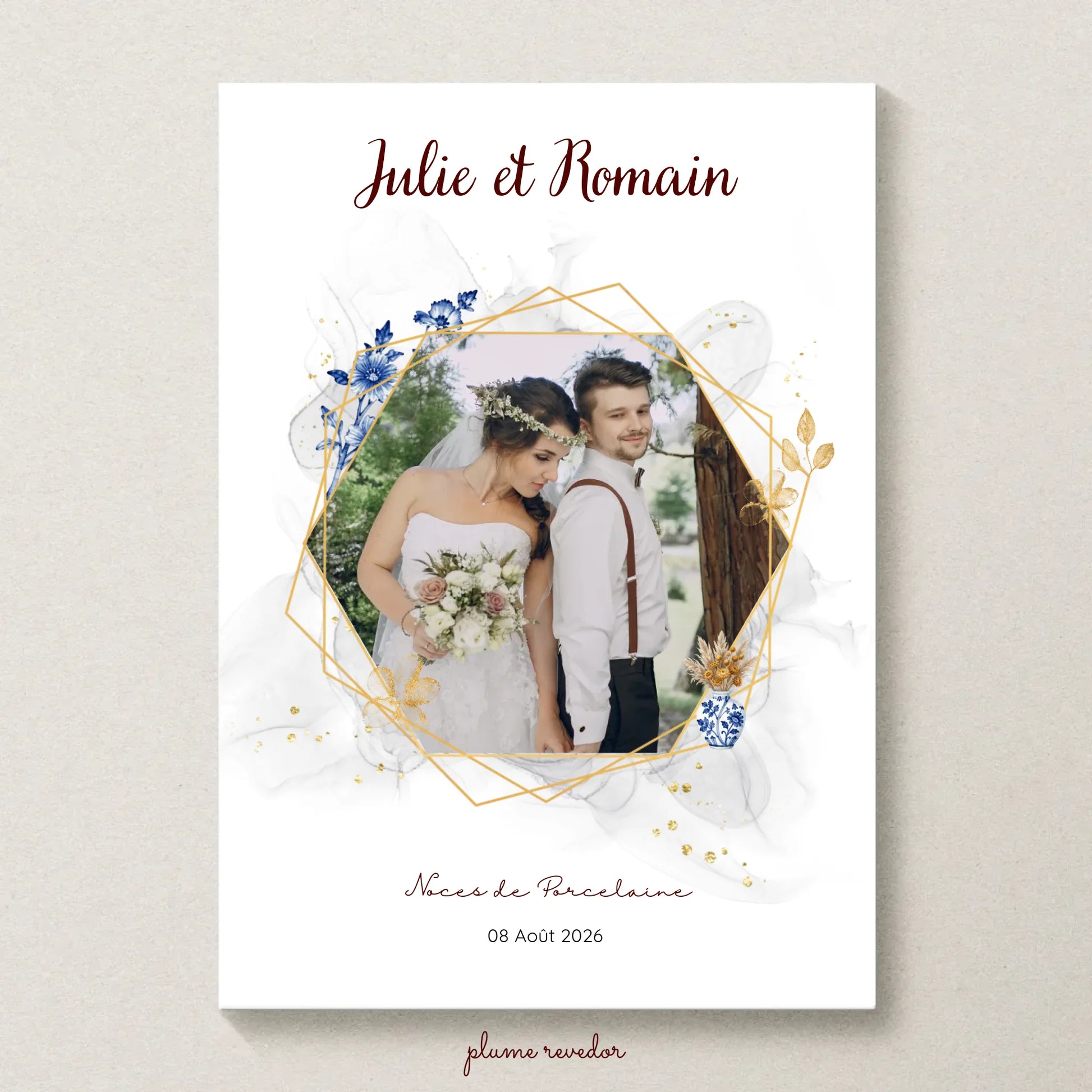 Affiche personnalisée Plume Revedor