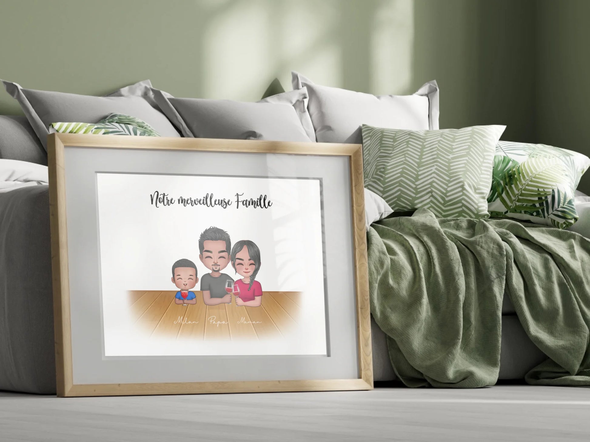 Affiche personnalisée Famille CHIBI