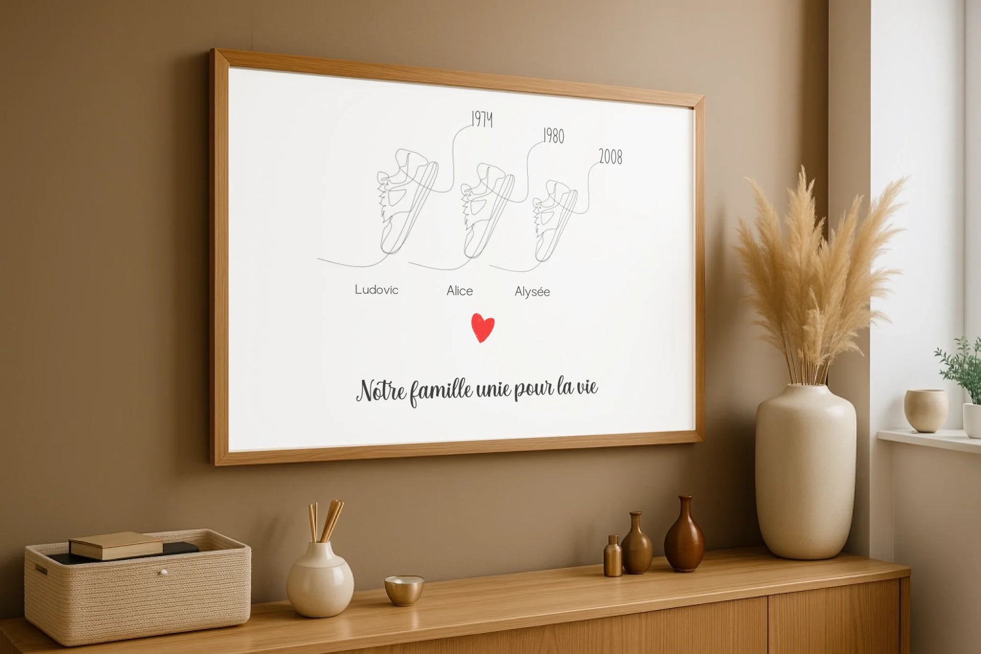 Affiche personnalisée Plume Revedor