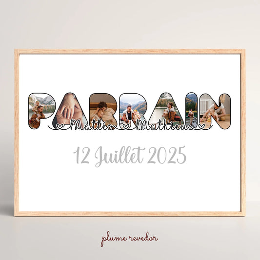 Affiche personnalisée Plume Revedor