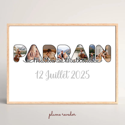 Affiche personnalisée Plume Revedor