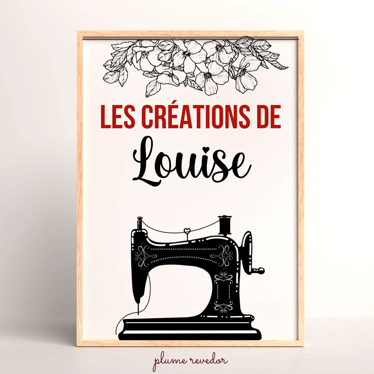 Affiche personnalisée Plume Revedor