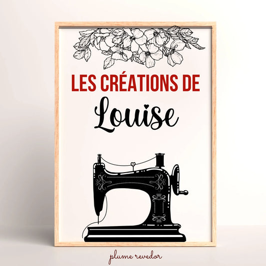 Affiche personnalisée Plume Revedor