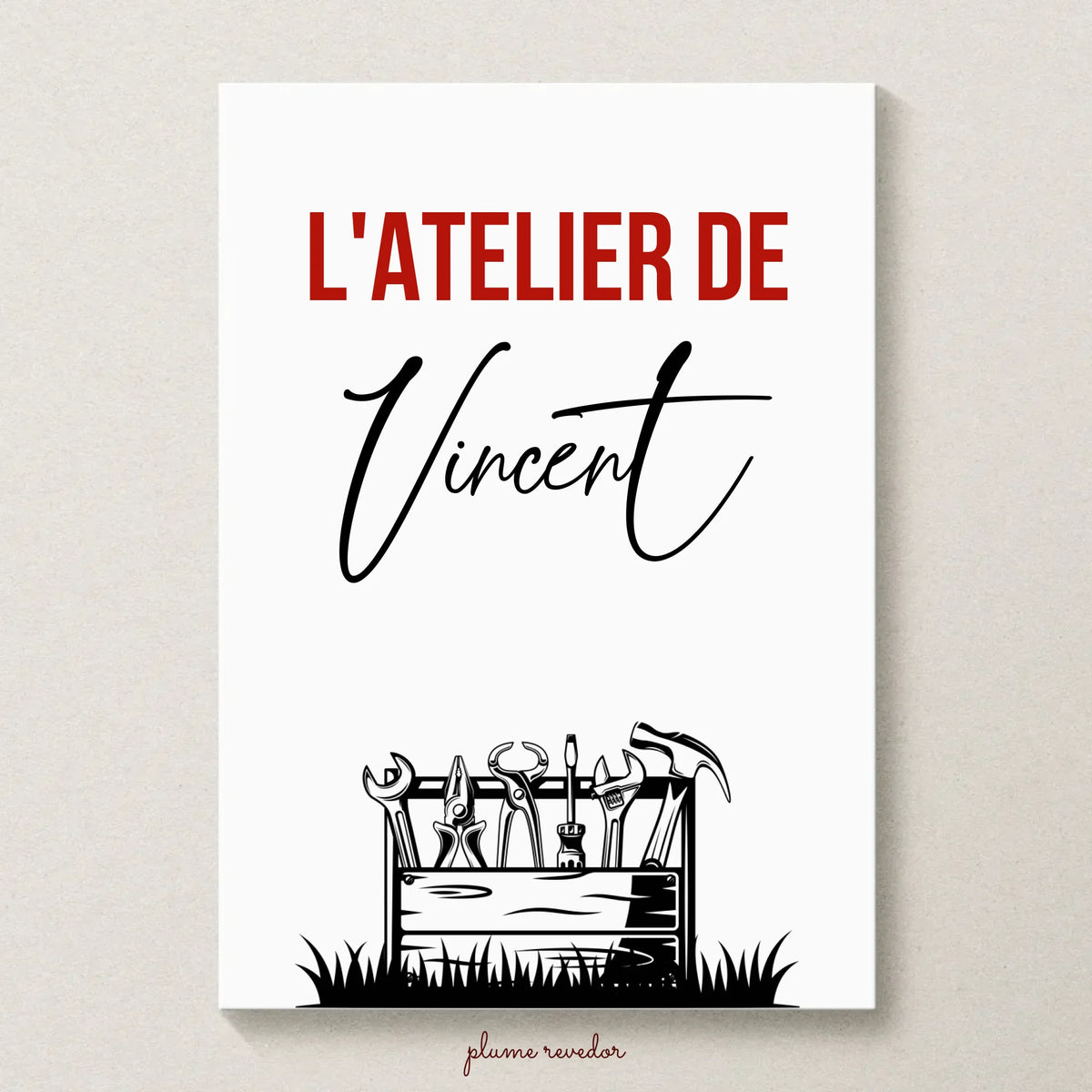 Affiche personnalisée Bricolage - Cadeau Homme Bricoleur