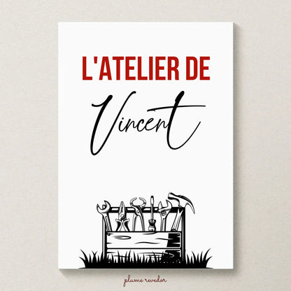Affiche personnalisée Bricolage - Cadeau Homme Bricoleur