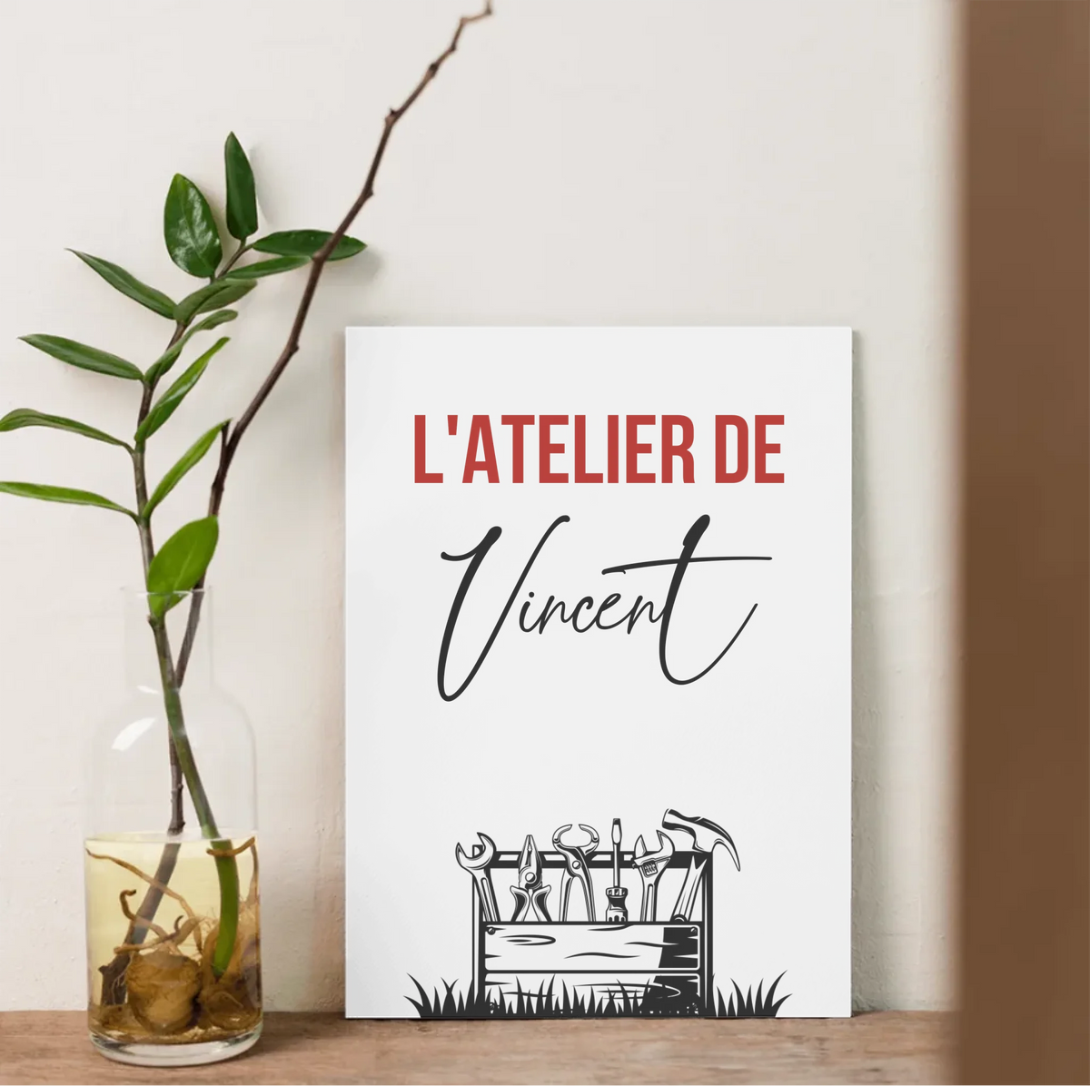 Affiche personnalisée Bricolage - Cadeau Homme Bricoleur