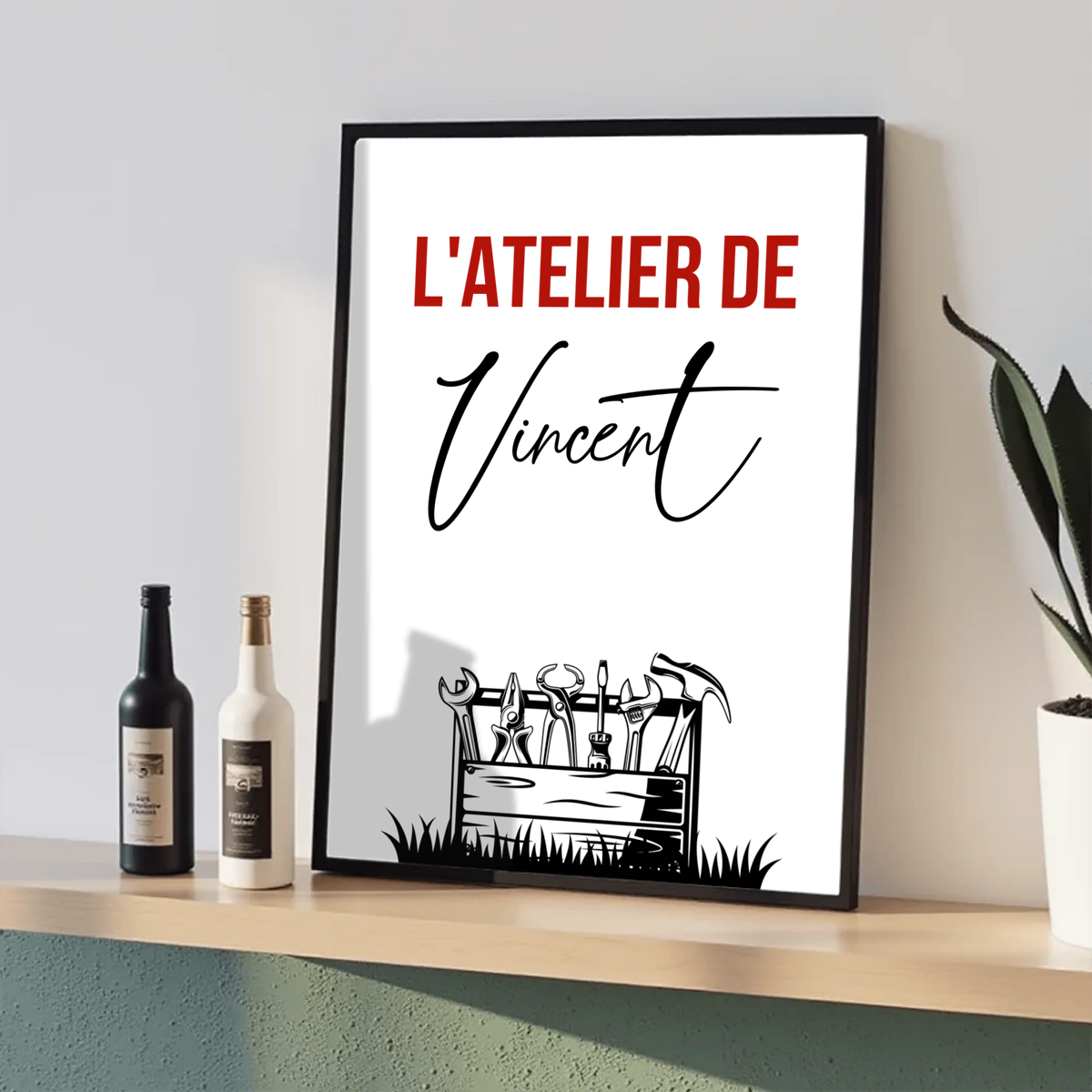Affiche personnalisée Bricolage - Cadeau Homme Bricoleur