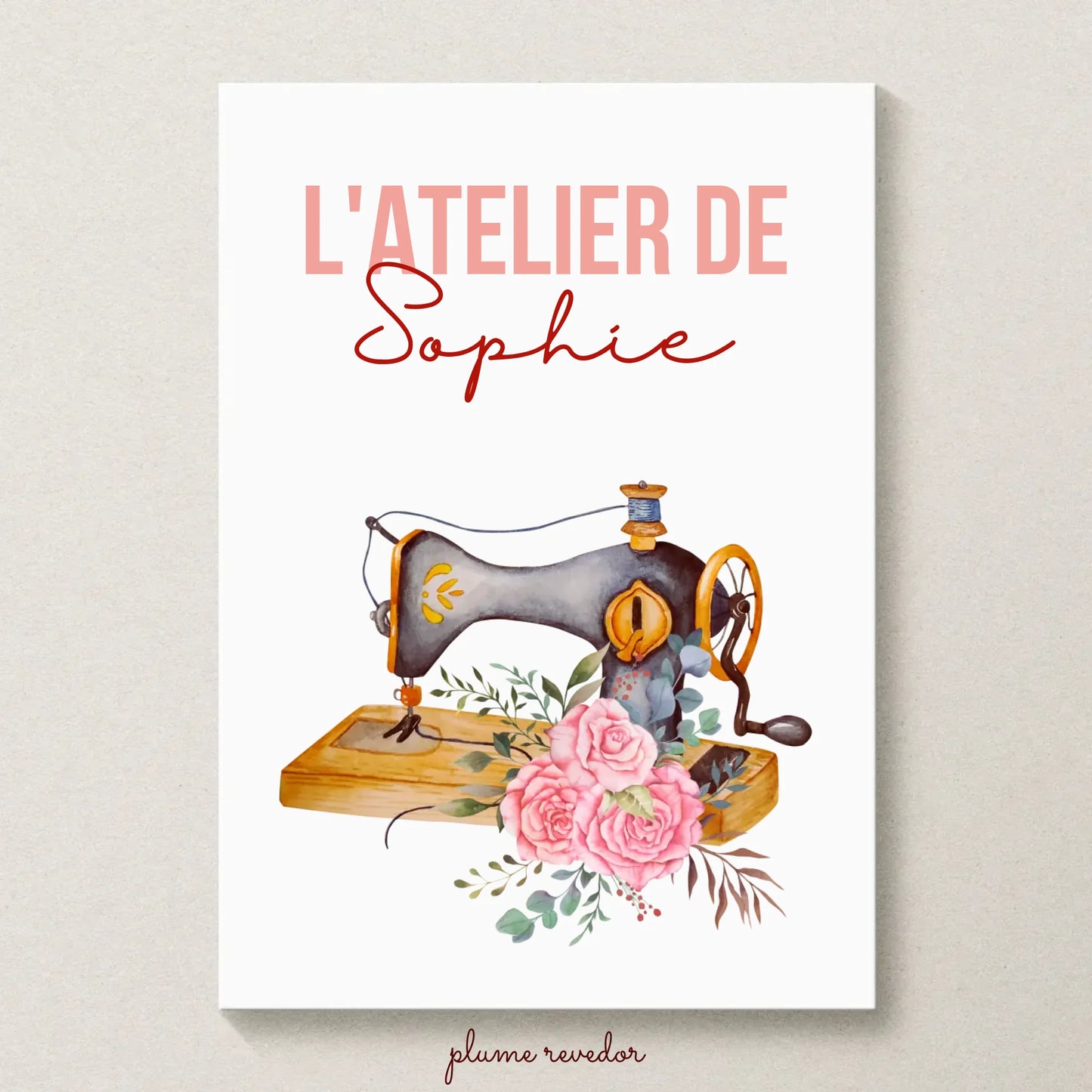 Affiche personnalisée Plume Revedor