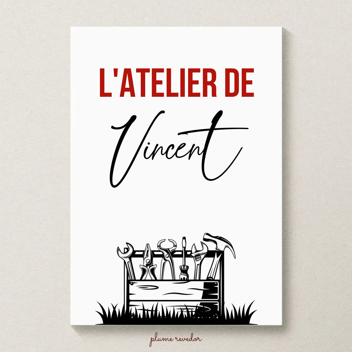Affiche personnalisée Bricolage - Cadeau Homme Bricoleur
