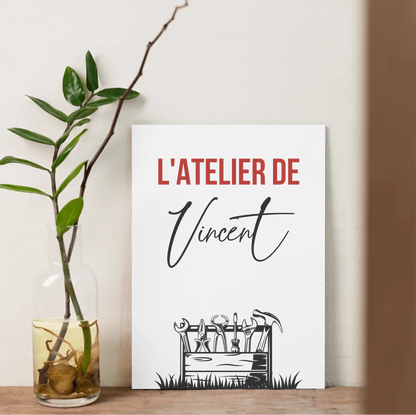 Affiche personnalisée Bricolage - Cadeau Homme Bricoleur