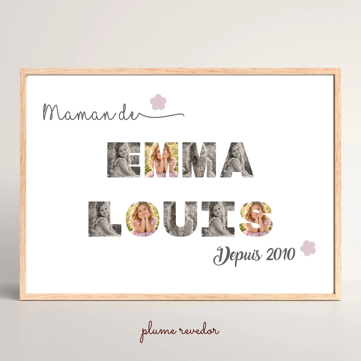 Affiche personnalisée Plume Revedor