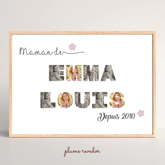 Affiche personnalisée Plume Revedor