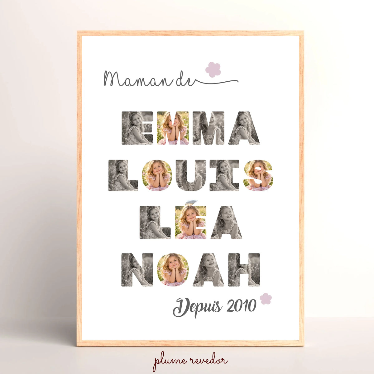 Affiche personnalisée Plume Revedor