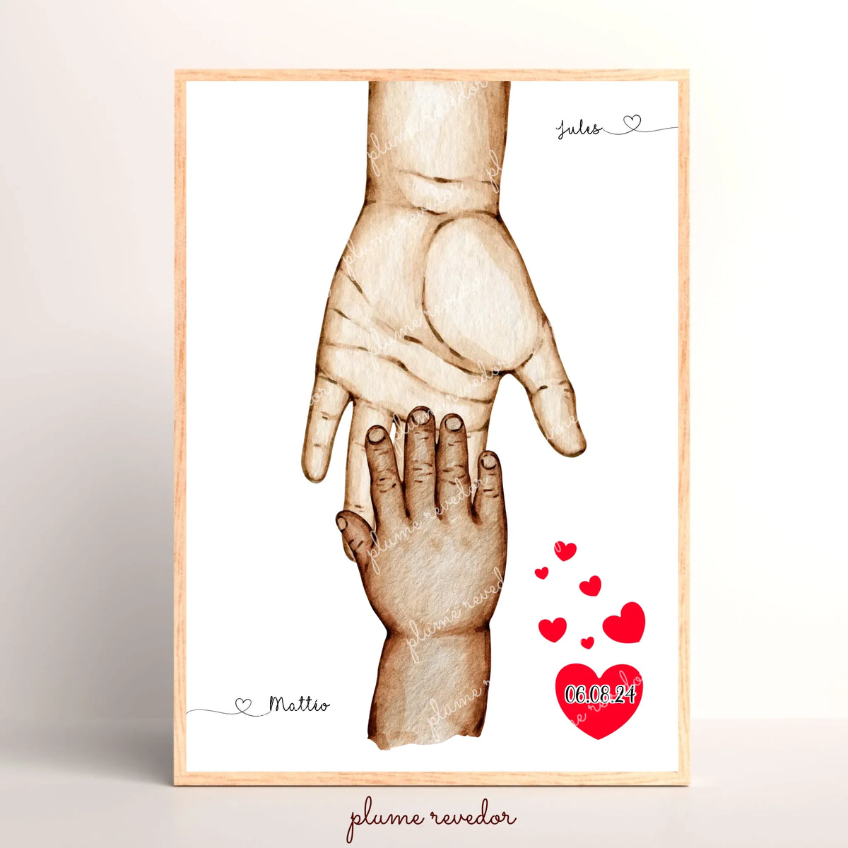 Affiche personnalisée Plume Revedor