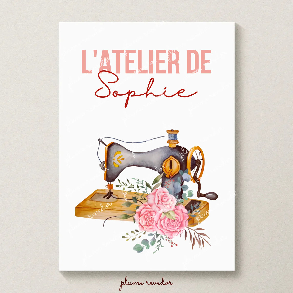 Affiche personnalisée Plume Revedor