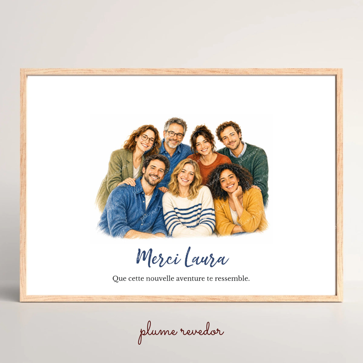 Affiche personnalisée Plume Revedor