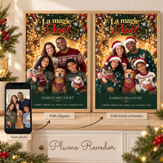 affiche-noel-personnalisee-deux-styles-photo-telephone-sacramento