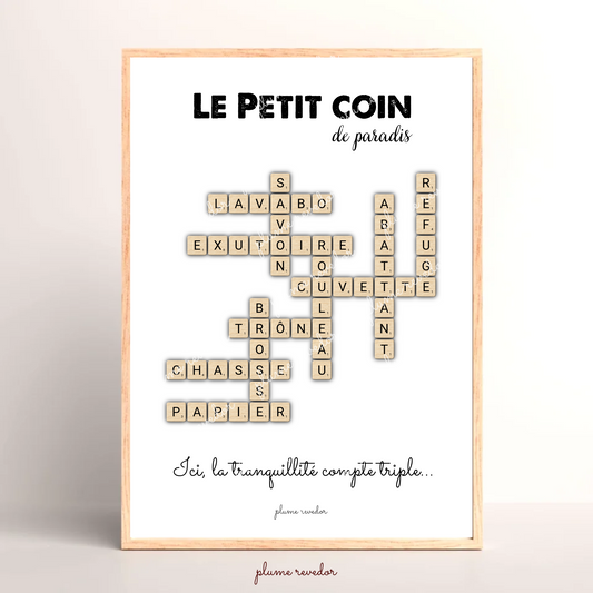 cadre toilettes scrabble
