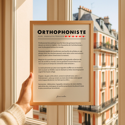 affiche cabinet orthophoniste