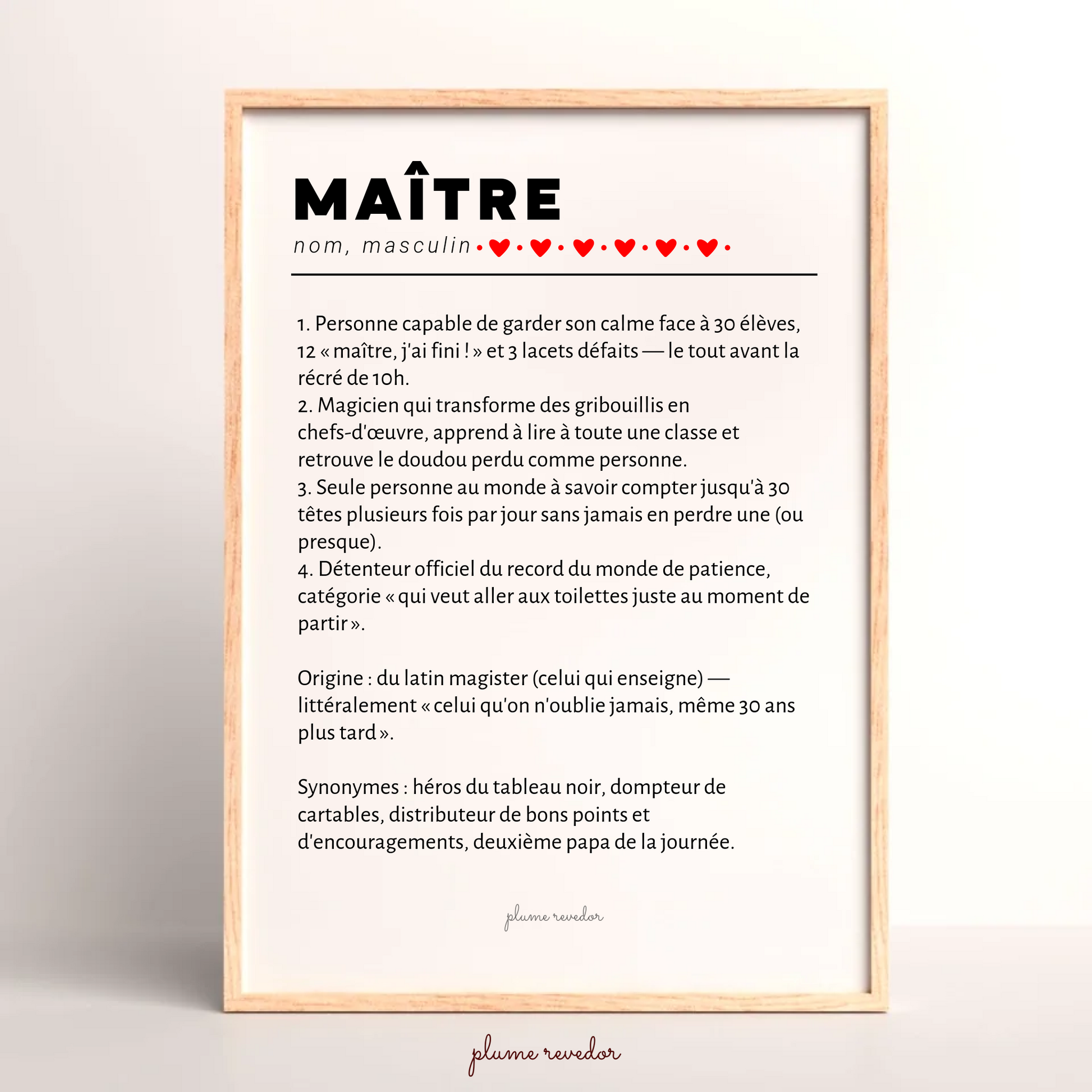 Cadre définition Maître