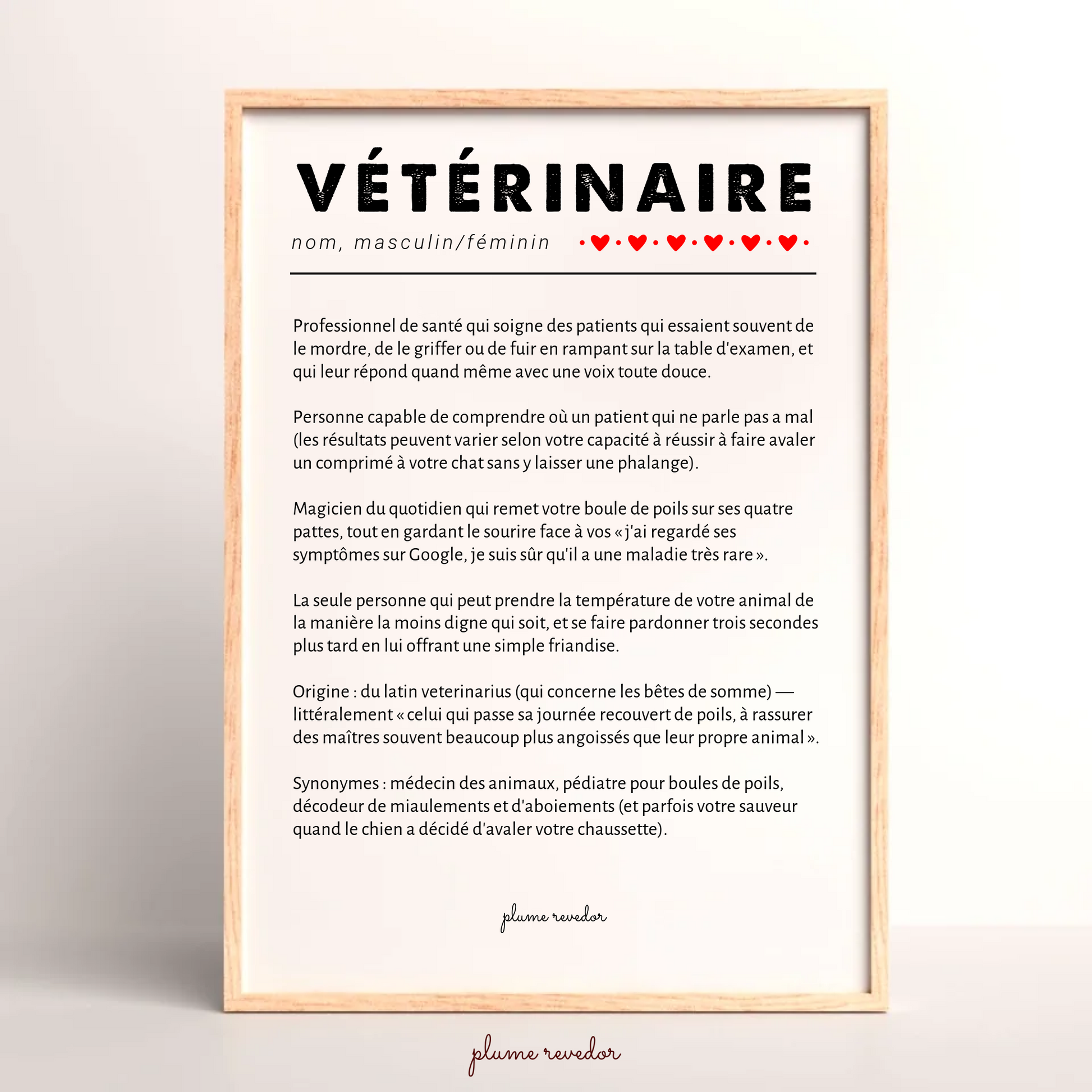 Cadeau vétérinaire