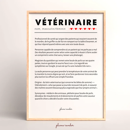 Cadeau vétérinaire