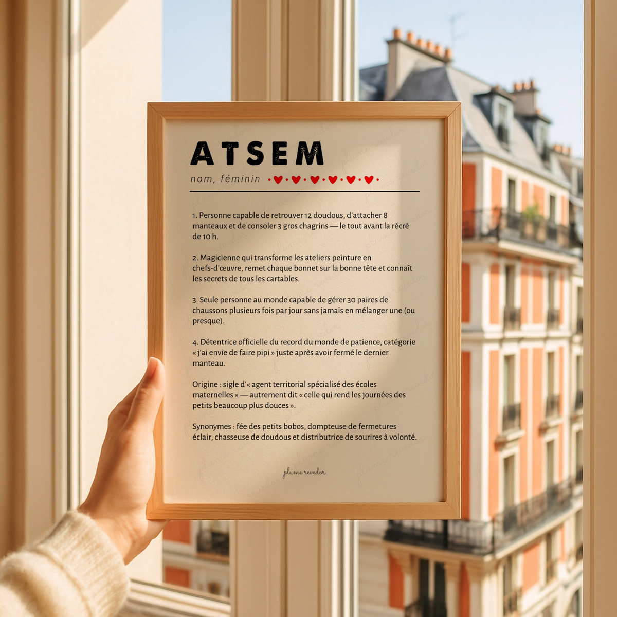 affiche personnalisée atsem