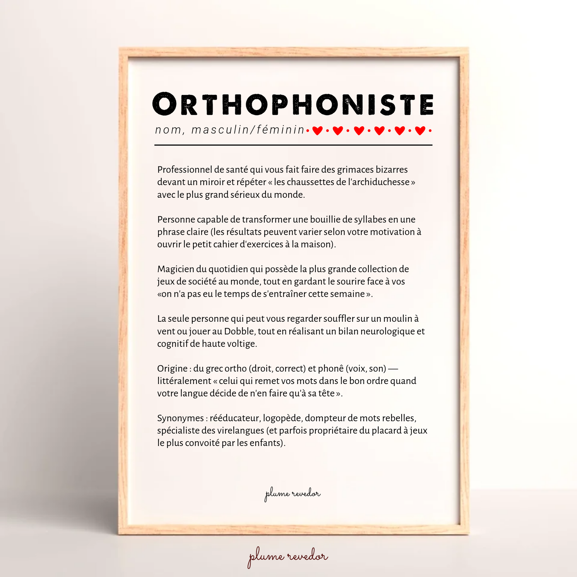 cadre définition orthophoniste